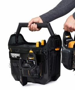 TOUGHBUILT Tool Bags Large Black Polyester 16-in Tool Tote -Craftsman Sales Shop 42356921