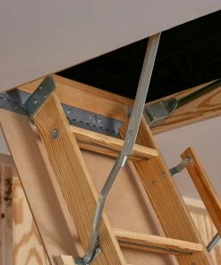 Century Attic Ladders Elite 7.75-ft to 10.25-ft Type I Wood Attic Ladder 18 Century Attic Ladders Elite 7.75-ft to 10.25-ft Type I Wood Attic Ladder -Craftsman Sales Shop 42503213