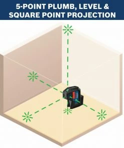 Bosch Laser Levels Green-Beam Five-Point Self-Leveling Alignment Laser -Craftsman Sales Shop 42711621