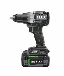 FLEX Drills 24-volt 1/2-in Brushless Cordless Drill (2-Batteries Included and Charger Included) -Craftsman Sales Shop 43085950