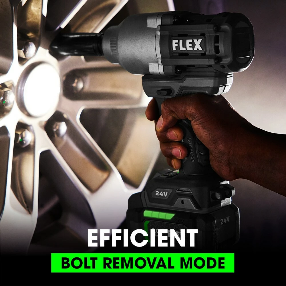 FLEX Impact Wrenches 24-volt Variable Speed Brushless 1/2-in Drive Cordless Impact Wrench (1-Battery Included) 7 FLEX Impact Wrenches 24-volt Variable Speed Brushless 1/2-in Drive Cordless Impact Wrench (1-Battery Included) - Image 7