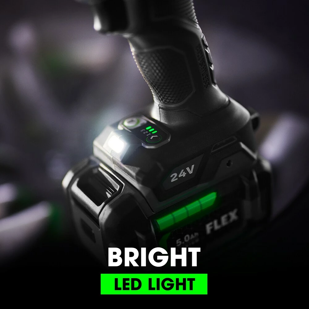 FLEX Impact Wrenches 24-volt Variable Speed Brushless 1/2-in Drive Cordless Impact Wrench (1-Battery Included) 9 FLEX Impact Wrenches 24-volt Variable Speed Brushless 1/2-in Drive Cordless Impact Wrench (1-Battery Included) - Image 9