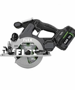 FLEX Circular Saws 24-Volt 6-1/2-in Brushless Cordless Circular Saw Kit Circular Saw (1-Battery and Charger Included) 19 FLEX Circular Saws 24-Volt 6-1/2-in Brushless Cordless Circular Saw Kit Circular Saw (1-Battery and Charger Included) -Craftsman Sales Shop 43104089