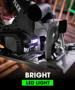 FLEX Circular Saws 24-Volt 6-1/2-in Brushless Cordless Circular Saw Kit Circular Saw (1-Battery and Charger Included) 17 FLEX Circular Saws 24-Volt 6-1/2-in Brushless Cordless Circular Saw Kit Circular Saw (1-Battery and Charger Included) -Craftsman Sales Shop 43104094