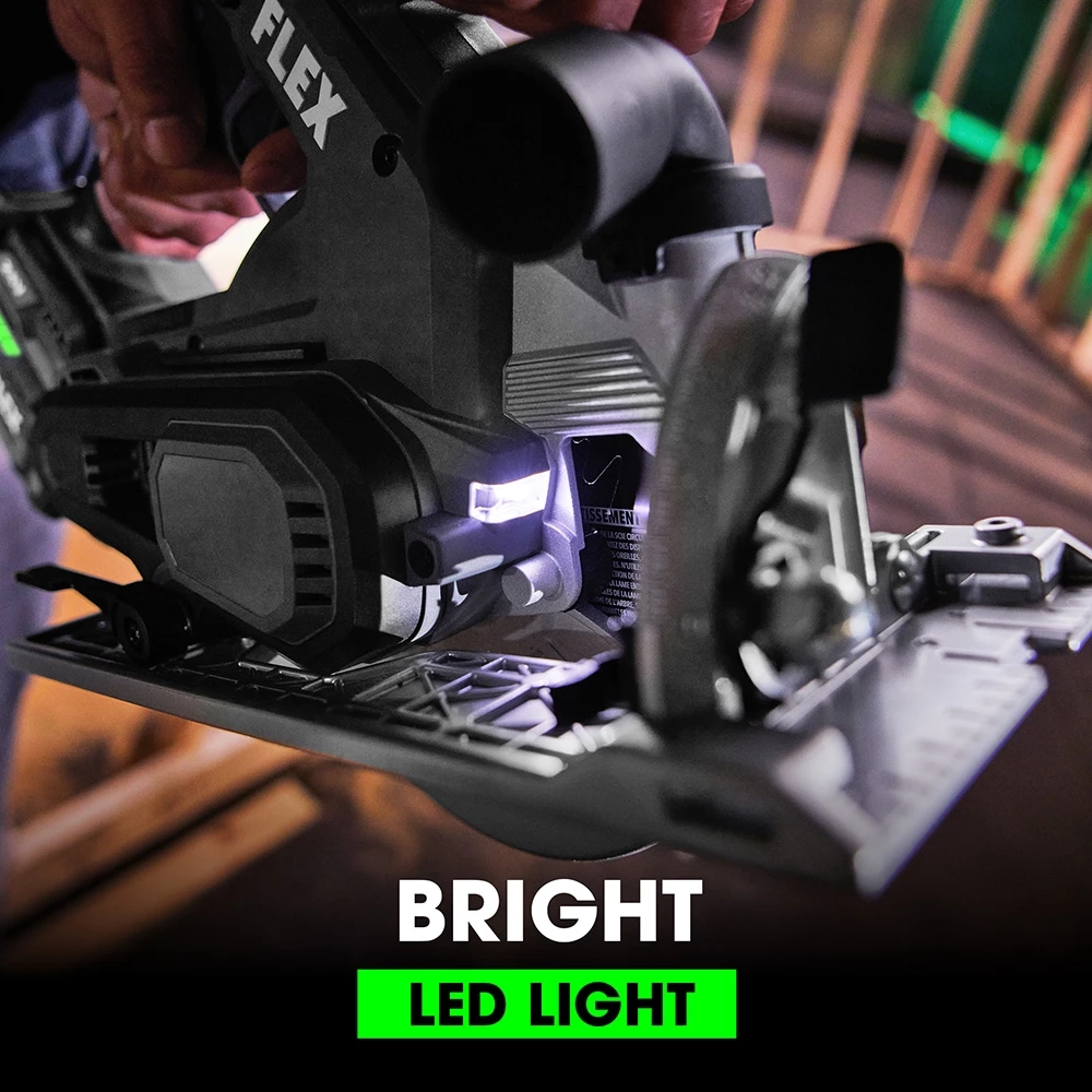 FLEX Circular Saws 24-Volt 6-1/2-in Brushless Cordless Circular Saw Kit Circular Saw (1-Battery and Charger Included) 8 FLEX Circular Saws 24-Volt 6-1/2-in Brushless Cordless Circular Saw Kit Circular Saw (1-Battery and Charger Included) - Image 8