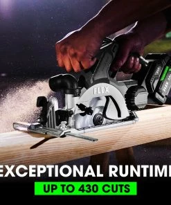 FLEX Circular Saws 24-Volt 6-1/2-in Brushless Cordless Circular Saw Kit Circular Saw (1-Battery and Charger Included) 15 FLEX Circular Saws 24-Volt 6-1/2-in Brushless Cordless Circular Saw Kit Circular Saw (1-Battery and Charger Included) -Craftsman Sales Shop 43104096
