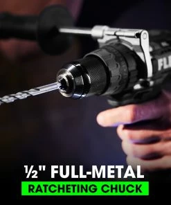 FLEX Hammer Drills 1/2-in 24-volt Variable Speed Brushless Cordless Hammer Drill (2-Batteries Included) -Craftsman Sales Shop 43120323