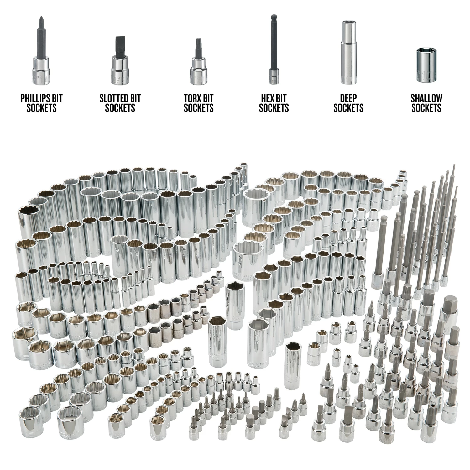 CRAFTSMAN Mechanics Tool Sets 299-Piece Standard (SAE) Polished Chrome Mechanics Tool Set 1 CRAFTSMAN Mechanics Tool Sets 299-Piece Standard (SAE) Polished Chrome Mechanics Tool Set