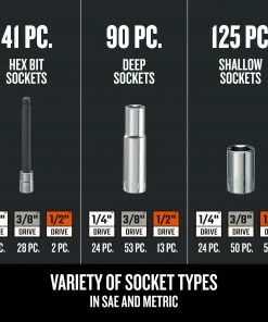 CRAFTSMAN Mechanics Tool Sets 299-Piece Standard (SAE) Polished Chrome Mechanics Tool Set 11 CRAFTSMAN Mechanics Tool Sets 299-Piece Standard (SAE) Polished Chrome Mechanics Tool Set -Craftsman Sales Shop 43123067