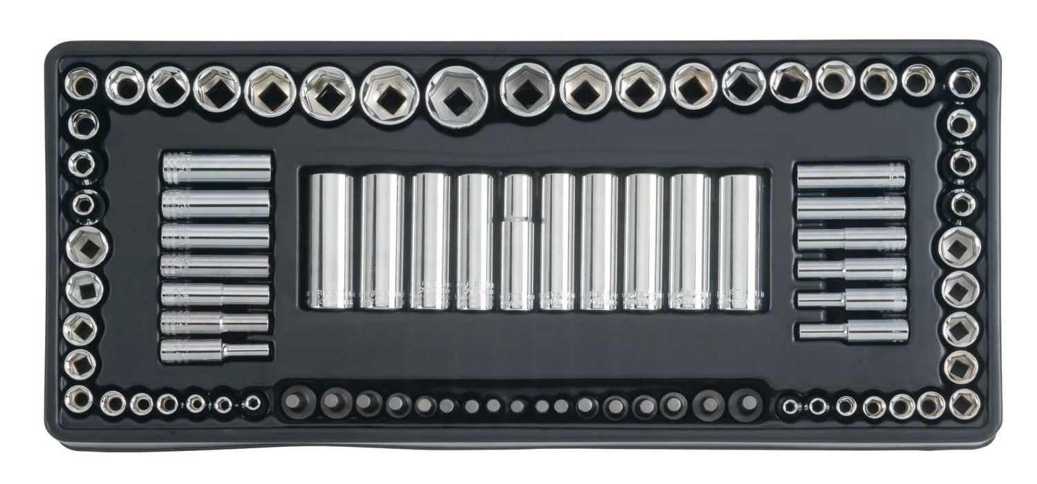 CRAFTSMAN Mechanics Tool Sets 224-Piece Standard (SAE) and Metric Combination Polished Chrome Mechanics Tool Set (1/4-in; 3/8-in) 4 CRAFTSMAN Mechanics Tool Sets 224-Piece Standard (SAE) and Metric Combination Polished Chrome Mechanics Tool Set (1/4-in; 3/8-in) - Image 4