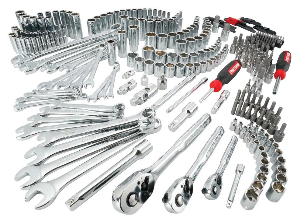 CRAFTSMAN Mechanics Tool Sets 308-Piece Standard (SAE) and Metric Combination Polished Chrome Mechanics Tool Set (1/4-in; 3/8-in) 2 CRAFTSMAN Mechanics Tool Sets 308-Piece Standard (SAE) and Metric Combination Polished Chrome Mechanics Tool Set (1/4-in; 3/8-in) - Image 2