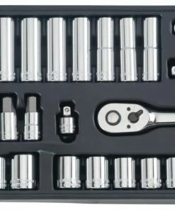 CRAFTSMAN Mechanics Tool Sets 308-Piece Standard (SAE) and Metric Combination Polished Chrome Mechanics Tool Set (1/4-in; 3/8-in) 9 CRAFTSMAN Mechanics Tool Sets 308-Piece Standard (SAE) and Metric Combination Polished Chrome Mechanics Tool Set (1/4-in; 3/8-in) -Craftsman Sales Shop 43236109