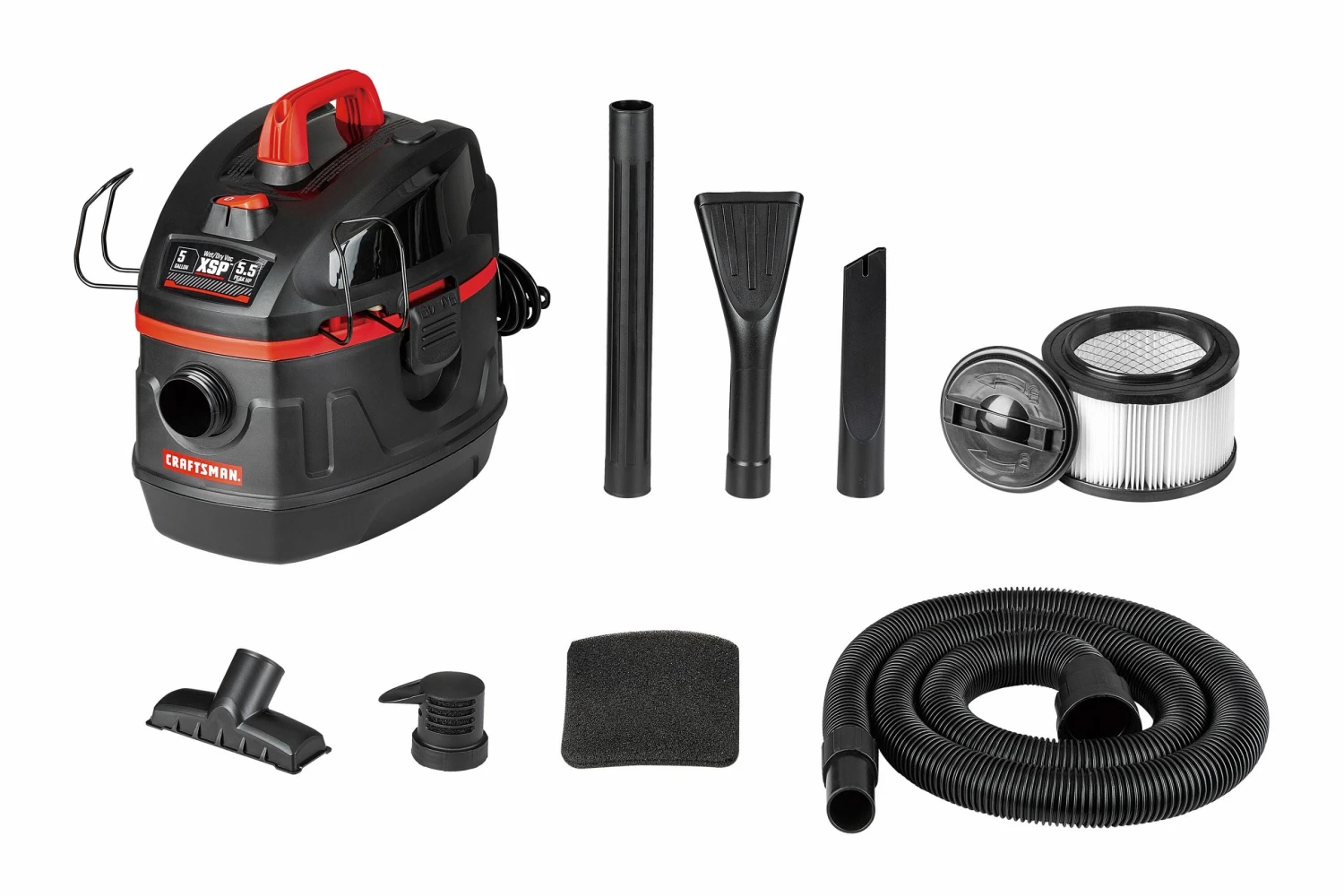 CRAFTSMAN Shop Vacuums 5-Gallon Corded Portable Wet/Dry Shop Vacuum 9 CRAFTSMAN Shop Vacuums 5-Gallon Corded Portable Wet/Dry Shop Vacuum - Image 9
