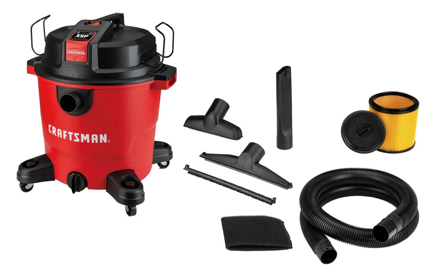 CRAFTSMAN Shop Vacuums 16-Gallon Corded Portable Wet/Dry Shop Vacuum 9 CRAFTSMAN Shop Vacuums 16-Gallon Corded Portable Wet/Dry Shop Vacuum - Image 9