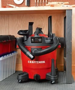 CRAFTSMAN Shop Vacuums 16-Gallon Corded Portable Wet/Dry Shop Vacuum -Craftsman Sales Shop 43444571 scaled