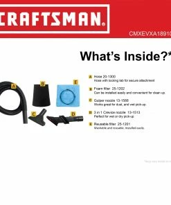 CRAFTSMAN Shop Vacuums 3-Gallon Corded Portable Wet/Dry Shop Vacuum (Corded) -Craftsman Sales Shop 43456603 scaled