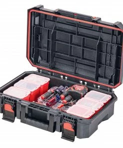 CRAFTSMAN Portable Tool Boxes TradeStack System Tower 22-in Black Plastic Wheels Lockable Tool Box -Craftsman Sales Shop 43569049