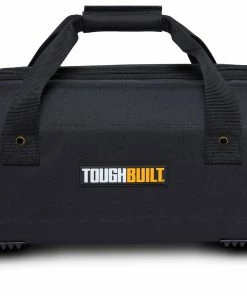 TOUGHBUILT Tool Bags Massive Mouth Black/Orange Polyester 16-in Zippered Tool Bag -Craftsman Sales Shop 43628155