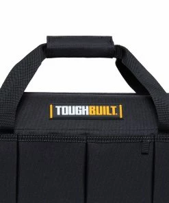 TOUGHBUILT Tool Bags Massive Mouth Black/Orange Polyester 16-in Zippered Tool Bag -Craftsman Sales Shop 43628156