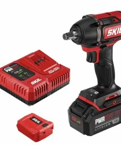 SKIL Impact Wrenches PWR CORE 20-Amp 20-volt Variable Speed Brushless 1/2-in Drive Cordless Impact Wrench (1-Battery Included)