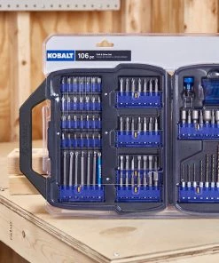 Kobalt Screwdriver Bits Set Shank Screwdriver Bit Set (106-Piece) -Craftsman Sales Shop 44018140