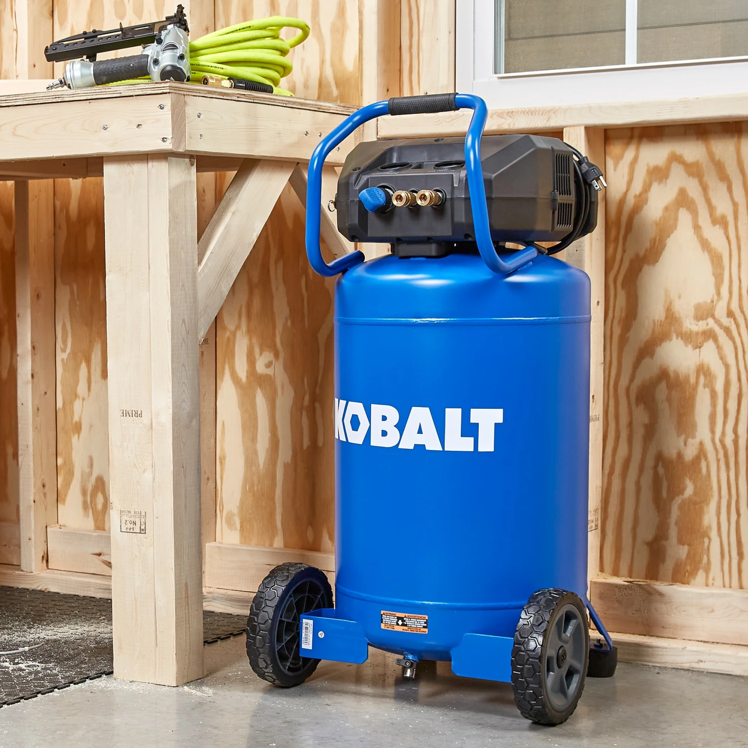 Kobalt Air Compressors 20-Gallon Single Stage Portable Corded Electric Vertical Air Compressor 9 Kobalt Air Compressors 20-Gallon Single Stage Portable Corded Electric Vertical Air Compressor - Image 9