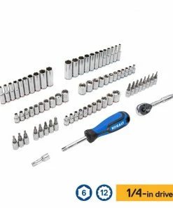 Kobalt Mechanics Tool Sets 309-Piece Standard (SAE) and Metric Combination Polished Chrome Mechanics Tool Set (1/4-in; 3/8-in) -Craftsman Sales Shop 44194581