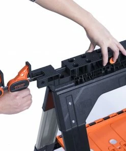 Pony Saw Horses 2-Pack 27-in W x 34.6-in H Steel; Plastic Saw Horse (1200-lb Capacity) -Craftsman Sales Shop 44243835 scaled