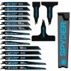 Spyder Reciprocating Saw Blades Black Series 17-Pack Bi-metal Set Wood/Metal Cutting Reciprocating Saw Blade Set