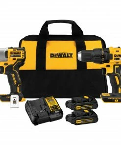 DEWALT Power Tool Combo Kits 20V MAX COMPACT BRUSHLESS DRILL/DRIVER AND IMPACT KIT