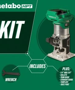 Metabo HPT Routers MultiVolt 1/4-in-Amp Variable Speed Brushless Trim Cordless Router (Tool Only) 13 Metabo HPT Routers MultiVolt 1/4-in-Amp Variable Speed Brushless Trim Cordless Router (Tool Only) -Craftsman Sales Shop 44374758