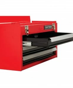 CRAFTSMAN Portable Tool Boxes Portable 20.5-in Ball-bearing 3-Drawer Red Steel Lockable Tool Box -Craftsman Sales Shop 44397004