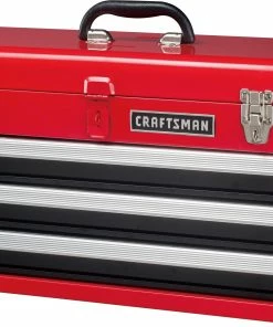 CRAFTSMAN Portable Tool Boxes Portable 20.5-in Ball-bearing 3-Drawer Red Steel Lockable Tool Box -Craftsman Sales Shop 44397006