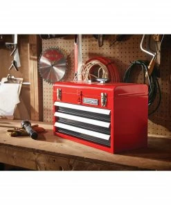 CRAFTSMAN Portable Tool Boxes Portable 20.5-in Ball-bearing 3-Drawer Red Steel Lockable Tool Box -Craftsman Sales Shop 44397007