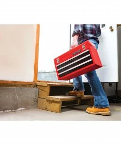 CRAFTSMAN Portable Tool Boxes Portable 20.5-in Ball-bearing 3-Drawer Red Steel Lockable Tool Box -Craftsman Sales Shop 44397009