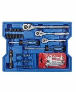Kobalt Mechanics Tool Sets 243-Piece Standard (SAE) and Metric Combination Polished Chrome Mechanics Tool Set (1/4-in; 3/8-in) -Craftsman Sales Shop 44474233 scaled
