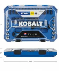 Kobalt Mechanics Tool Sets 65-Piece Standard (SAE) and Metric Combination Polished Chrome Mechanics Tool Set -Craftsman Sales Shop 44487024 scaled