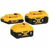 DEWALT Power Tool Batteries & Chargers V20 20-volt Max 3-Pack 8 Amp-Hour; 4 Amp-Hour Lithium-ion Power Tool Battery