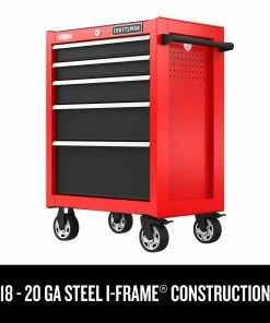 CRAFTSMAN Bottom Tool Cabinets 2000 Series 27-In 5-Drawer Cabinet - Red -Craftsman Sales Shop 44897389
