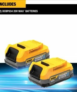 DEWALT Power Tool Batteries & Chargers 20V MAX DEWALT POWERSTACK Compact Battery (2-PK) -Craftsman Sales Shop 45051250
