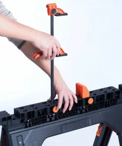 Pony Saw Horses 2-Pack 27-in W x 34.6-in H Steel; Plastic Saw Horse (1200-lb Capacity) -Craftsman Sales Shop 45231134 scaled