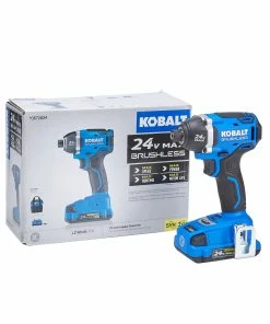 Kobalt Impact Drivers 24-volt Max Variable Speed Brushless Cordless Impact Driver (1-Battery Included) 13 Kobalt Impact Drivers 24-volt Max Variable Speed Brushless Cordless Impact Driver (1-Battery Included) -Craftsman Sales Shop 45231353