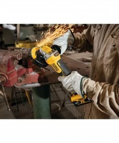 DEWALT Angle Grinders XR POWER DETECT 4.5-in 20-Volt Max Paddle Switch Brushless Cordless Angle Grinder -Craftsman Sales Shop 45360296