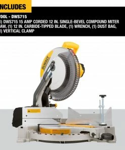 DEWALT Miter Saws 12-in 15 Amps Single Bevel Compound Corded Miter Saw -Craftsman Sales Shop 45366920