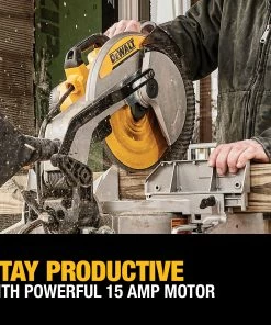 DEWALT Miter Saws 12-in 15 Amps Single Bevel Compound Corded Miter Saw -Craftsman Sales Shop 45366924