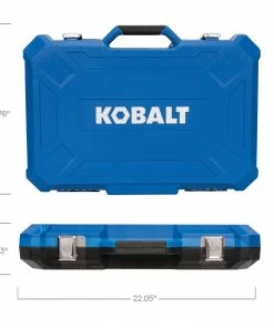 Kobalt Mechanics Tool Sets 309-Piece Standard (SAE) and Metric Combination Polished Chrome Mechanics Tool Set (1/4-in; 3/8-in) -Craftsman Sales Shop 45400896 scaled