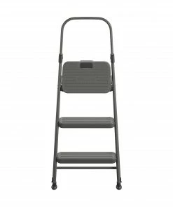 Cosco Step Stools 3-Step 225-lb Capacity Gray Steel Foldable Step Stool -Craftsman Sales Shop 45419741