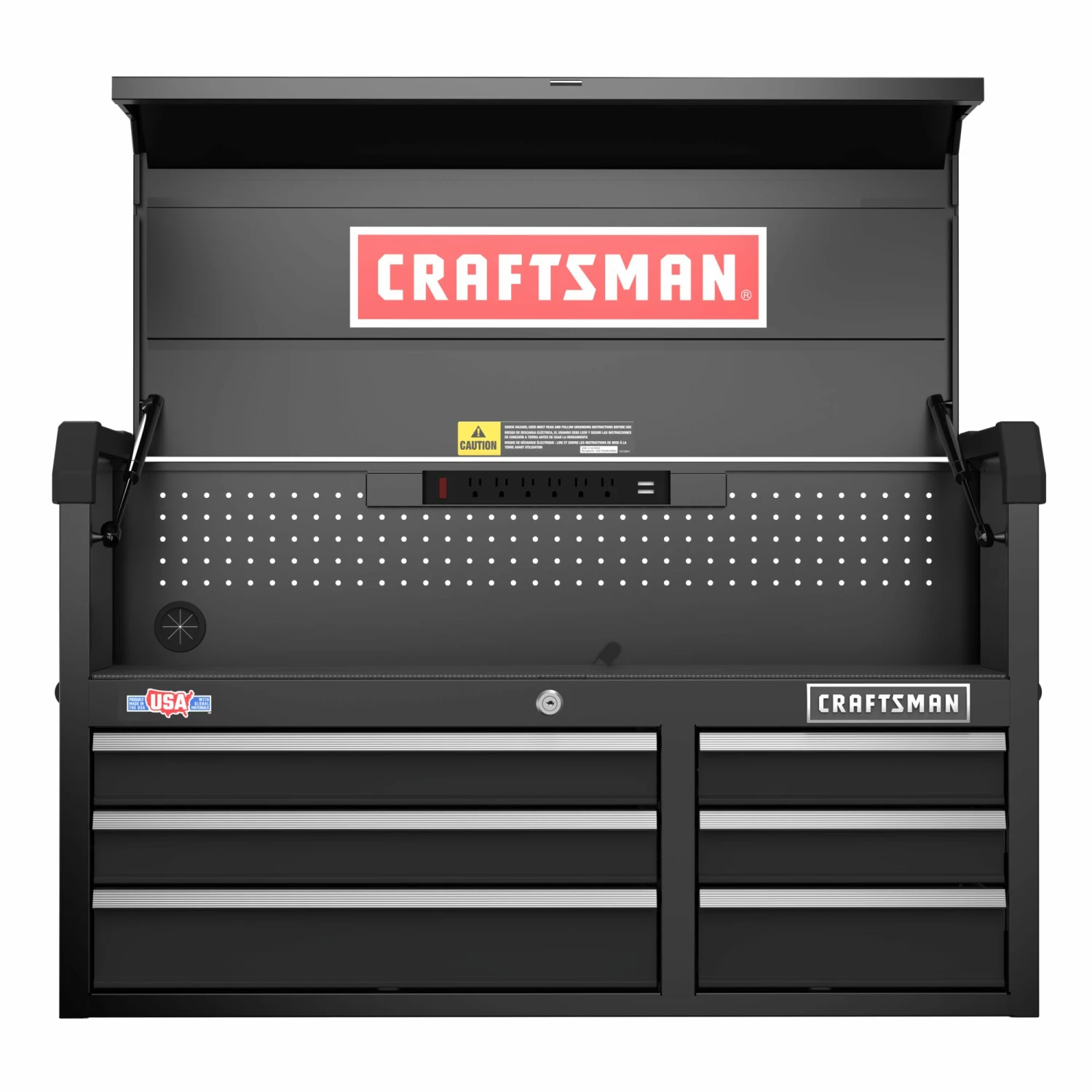 CRAFTSMAN Top Tool Chests 2000 Series 40.5-in W x 24.7-in H 6-Drawer Steel Tool Chest (Black) 4 CRAFTSMAN Top Tool Chests 2000 Series 40.5-in W x 24.7-in H 6-Drawer Steel Tool Chest (Black) - Image 4
